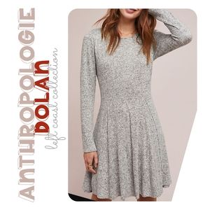 Anthropologie Dolan Neige Brushed Knit  gray Dress